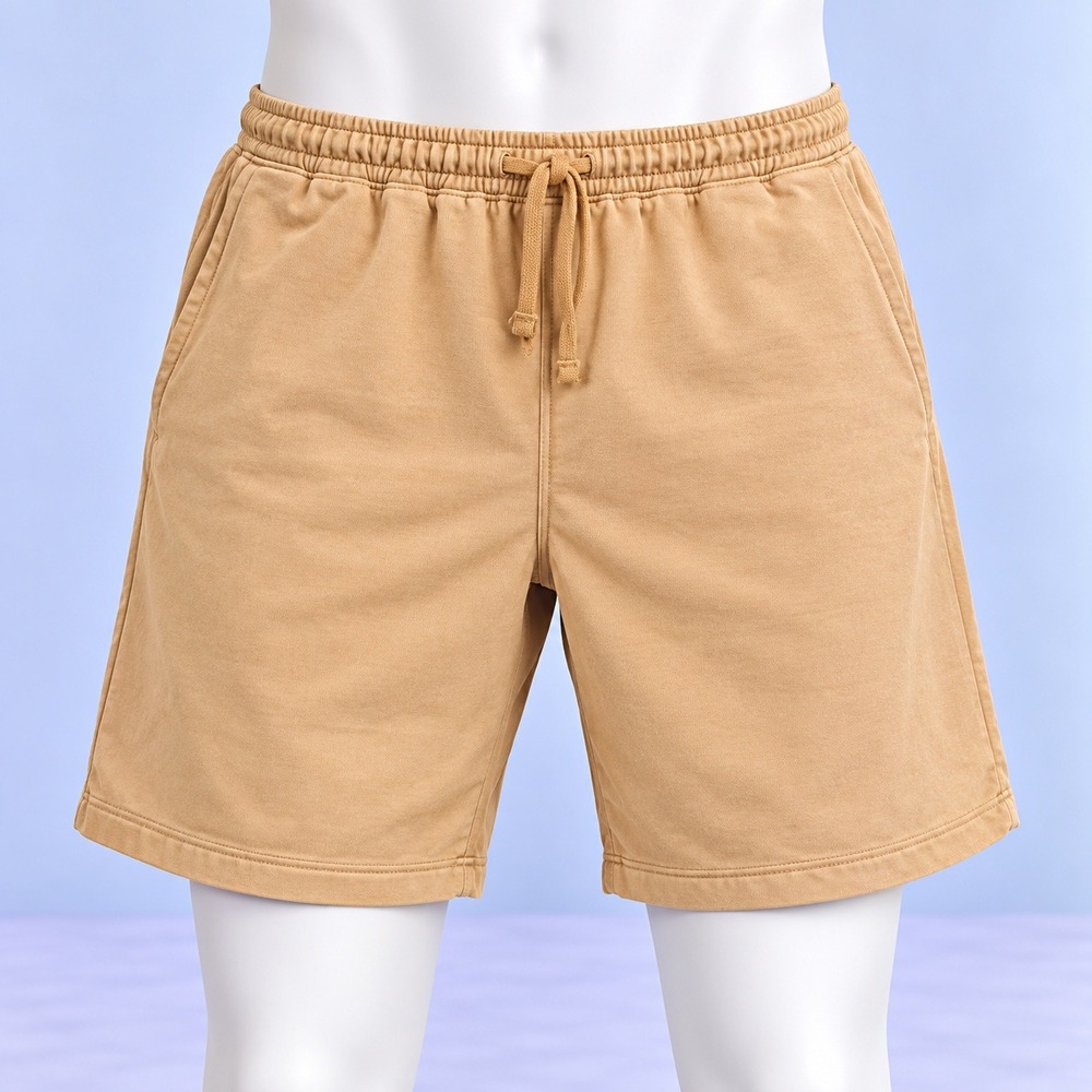 NWT Lane Seven Sweat Shorts Mens XL Yellow Vintage Wash Fleece LST007